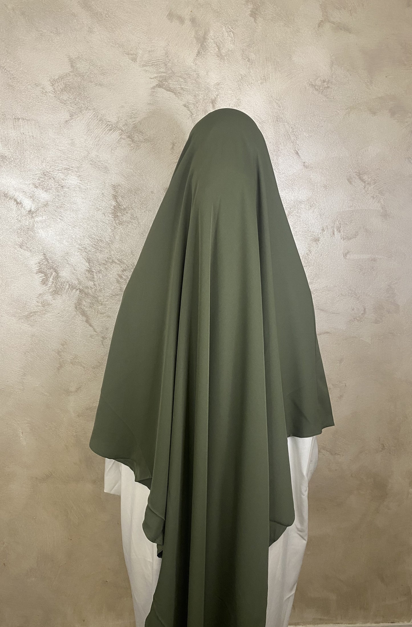 Khimar XL en Soie de Médine Luxe Kaki