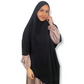 Khimar XL en Soie de Médine Luxe Noir