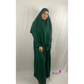 Ensemble abaya khimar - Vert sapin