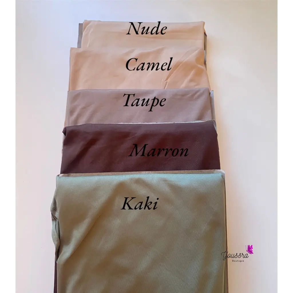 Hijab en Jersey Premium lycra à nouer - Marron