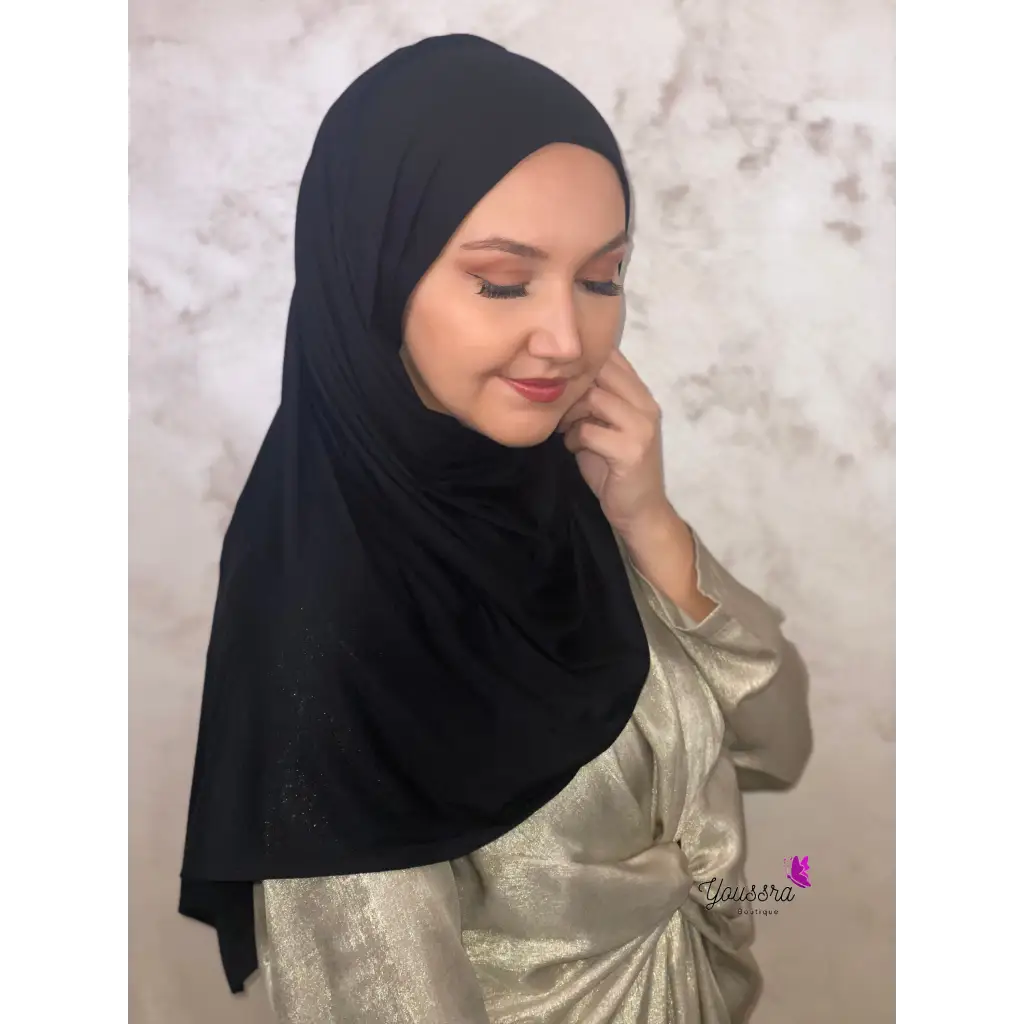 Hijab en Jersey Premium Noir