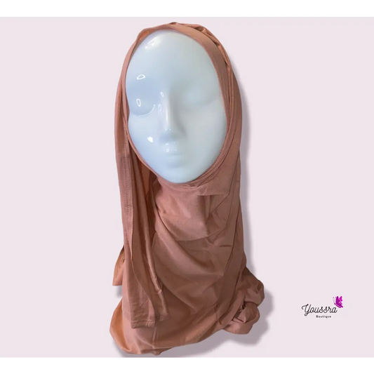 Hijab en Jersey Premium Vieux Rose