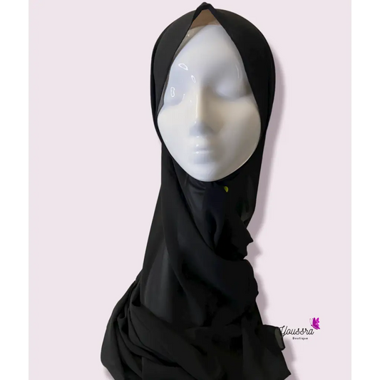 Hijab en Mousseline Noir