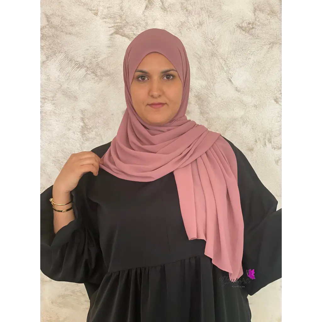 Hijab en Mousseline Violet