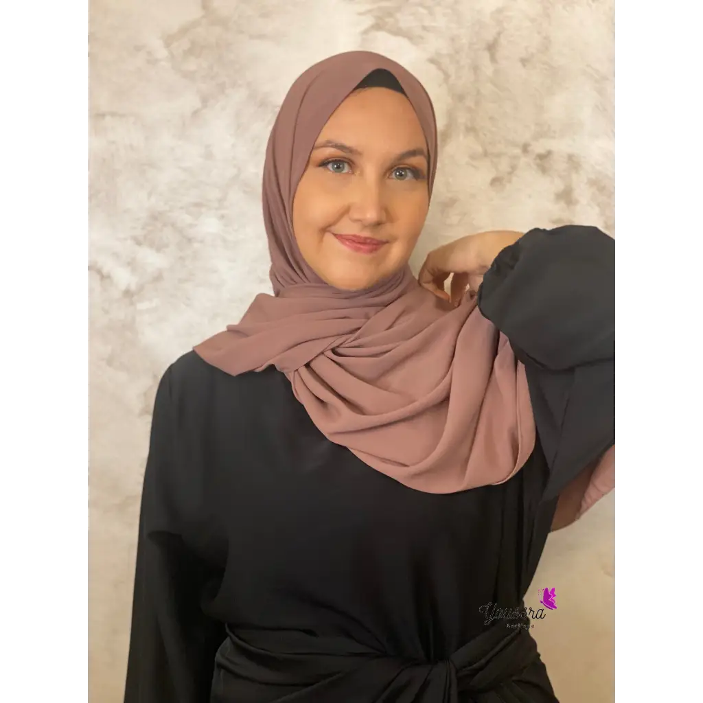 Hijab en Soie de Médine Luxe Taupe