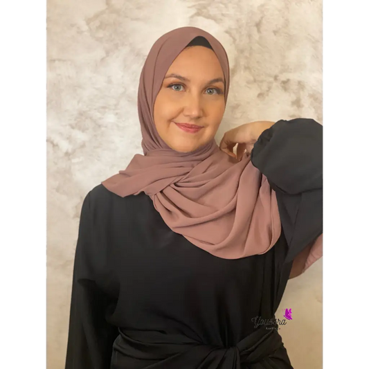 Hijab en Soie de Médine Luxe Taupe