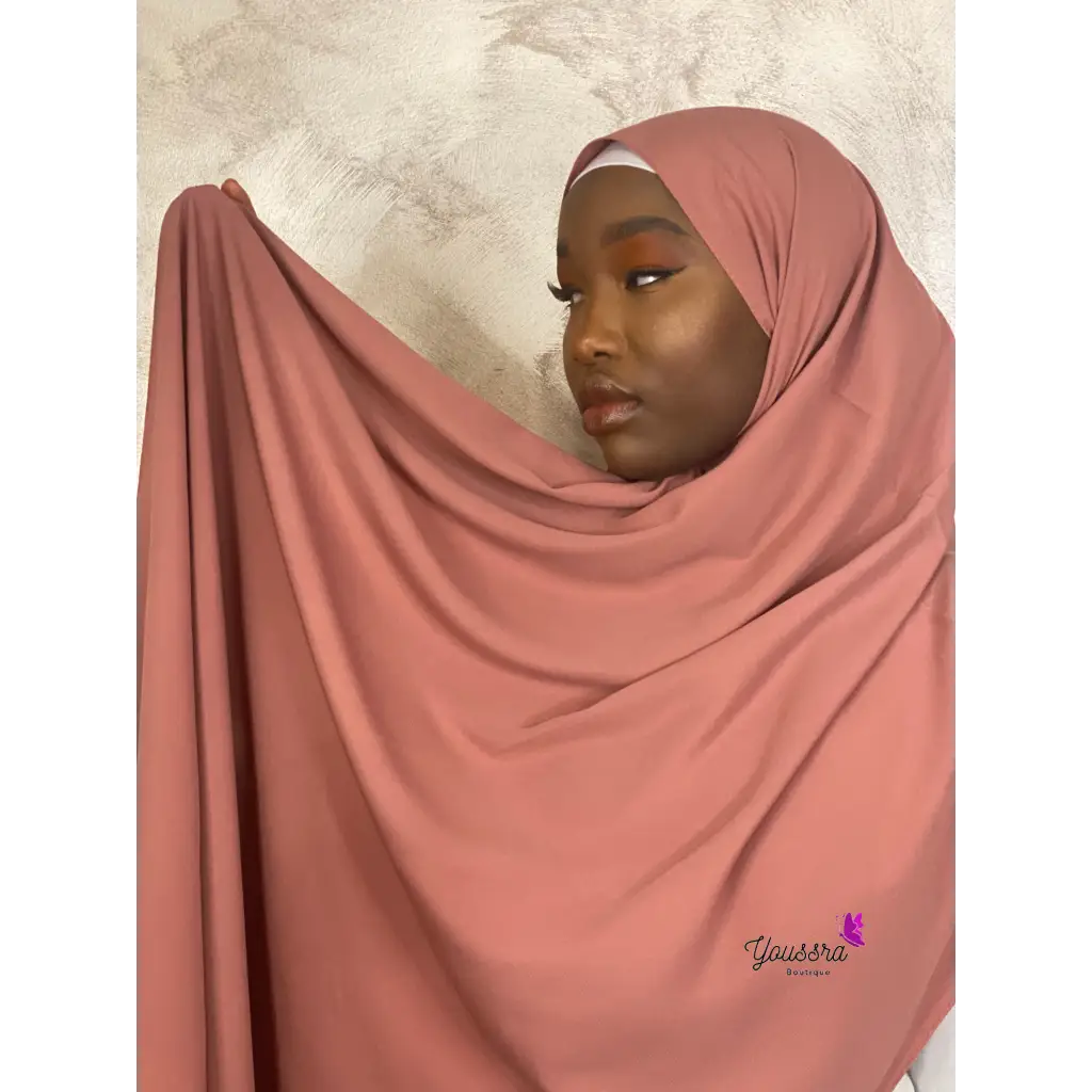 Hijab en Soie de Médine Luxe Terracotta