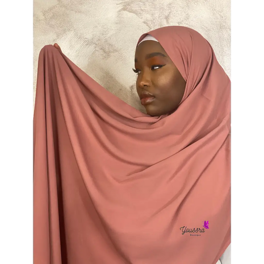 Hijab en Soie de Médine Luxe Terracotta