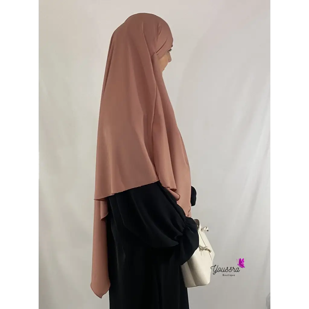 Khimar en Soie de Médine Rose