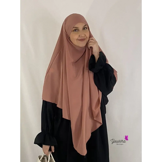 Khimar en Soie de Médine Rose